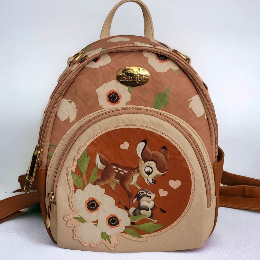 Disney's Bambi convertible backpack with exclusive pin - Picture 1 of 15